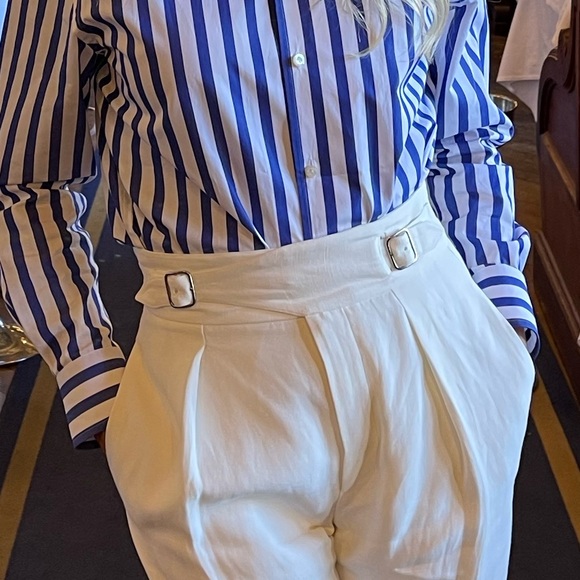 ❌SOLD❌ RALPH LAUREN PURPLE LABEL VIOLA HIGH WAISTED TAILORED TROUSERS - Picture 10 of 10